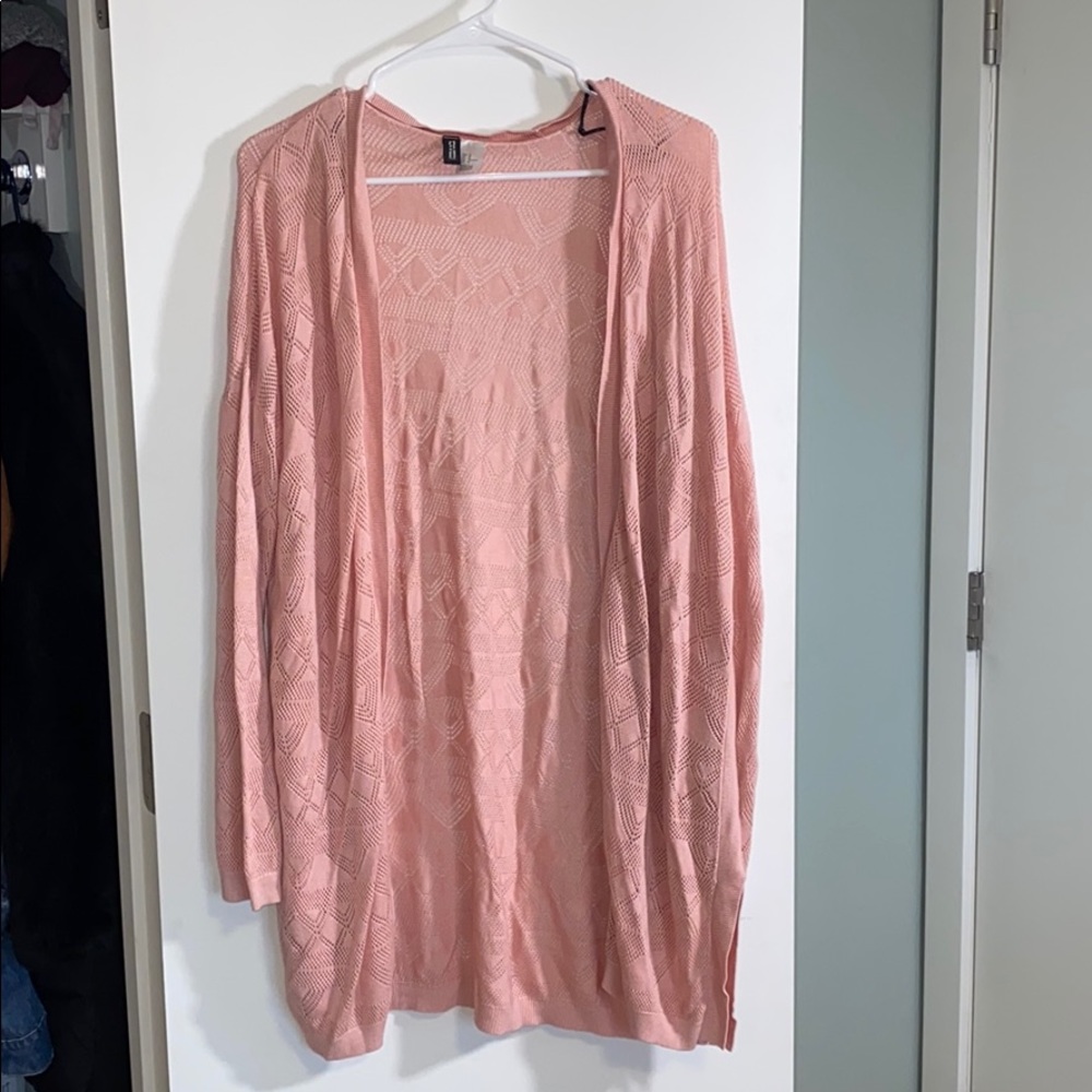 Pink cardigan